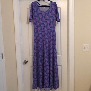Lularoe Ana - XL Blue and Pink